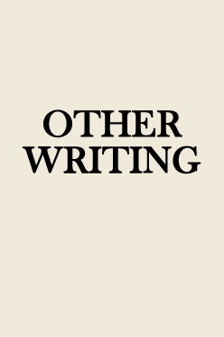 Other Writing by Amy Reed